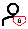 Person with lock icon